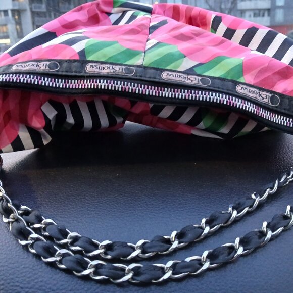 Y2K - le Sportsac X OC -tijuana Rose-hobo-bag - Picture 6 of 10